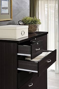 Amazon.com: Hodedah 7 Drawer Jumbo Chest, Five Large Drawers, Two